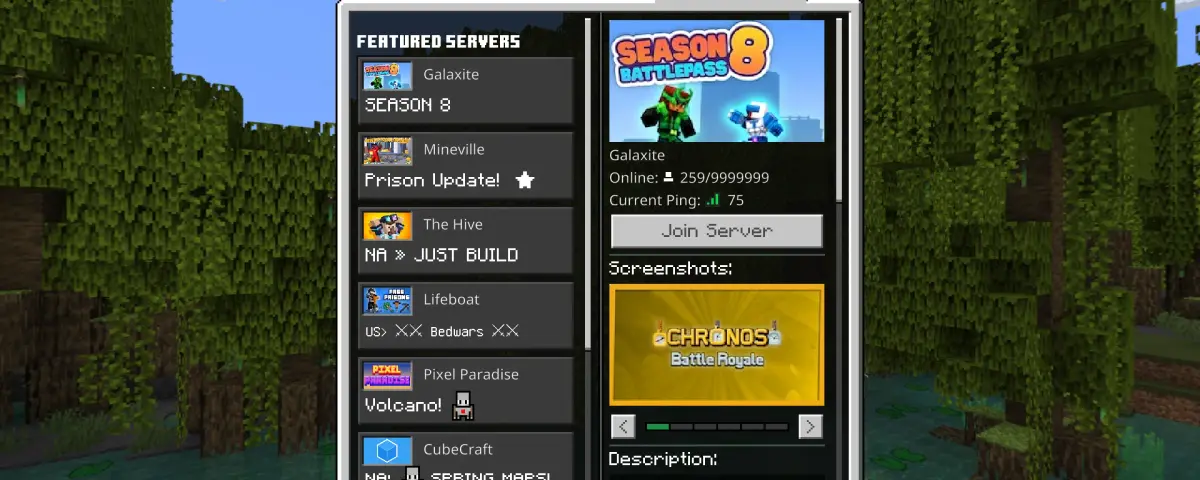 Näin liityt Minecraft Bedrock Edition -palvelimelle: opas alustojen väliseen pelaamiseen