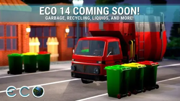 Eco Update 14 -ennakko: Garbage and Recycling -playtest käynnissä (heinäkuu 2026)